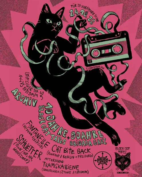 10 Jahre + 9 Jahre Black Cate Tapes - Brigada Caoz