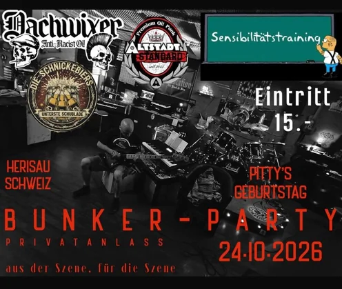 BUNKER-PARTY DIE ERSTE